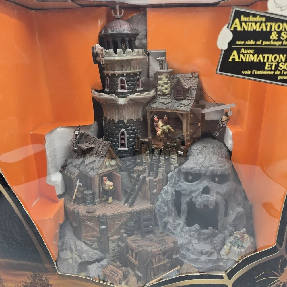 Rare Lemax Spooky Town Isle Of Doom, Lighthouse 2004 MUSIC LIGHTS MOTION Works